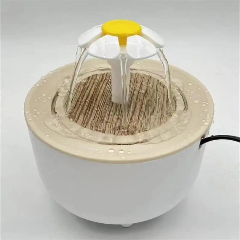 Electric cat water fountain with USB filter auto-dispenser for pets