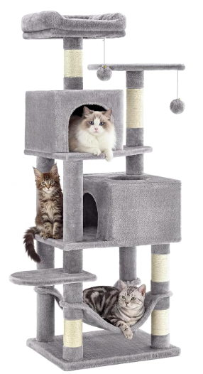 Cat Tree for Indoor Cats | Multi-Level Cat Tower with Scratching Posts