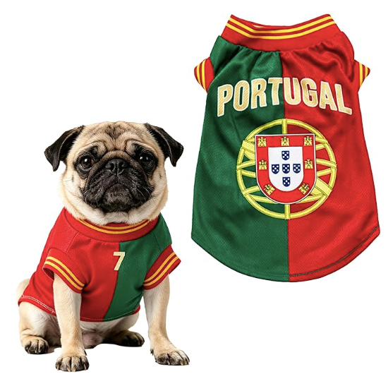 Ronaldo Soccer Jersey For Dogs
