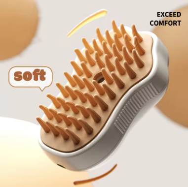 Pet Steam Brush Comb | 3-in-1 Electric Grooming Tool