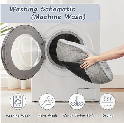 Round Cat and Dog Bed | Washable Pet Bed