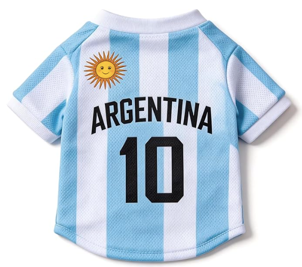 Messi Soccer Jersey For Dogs